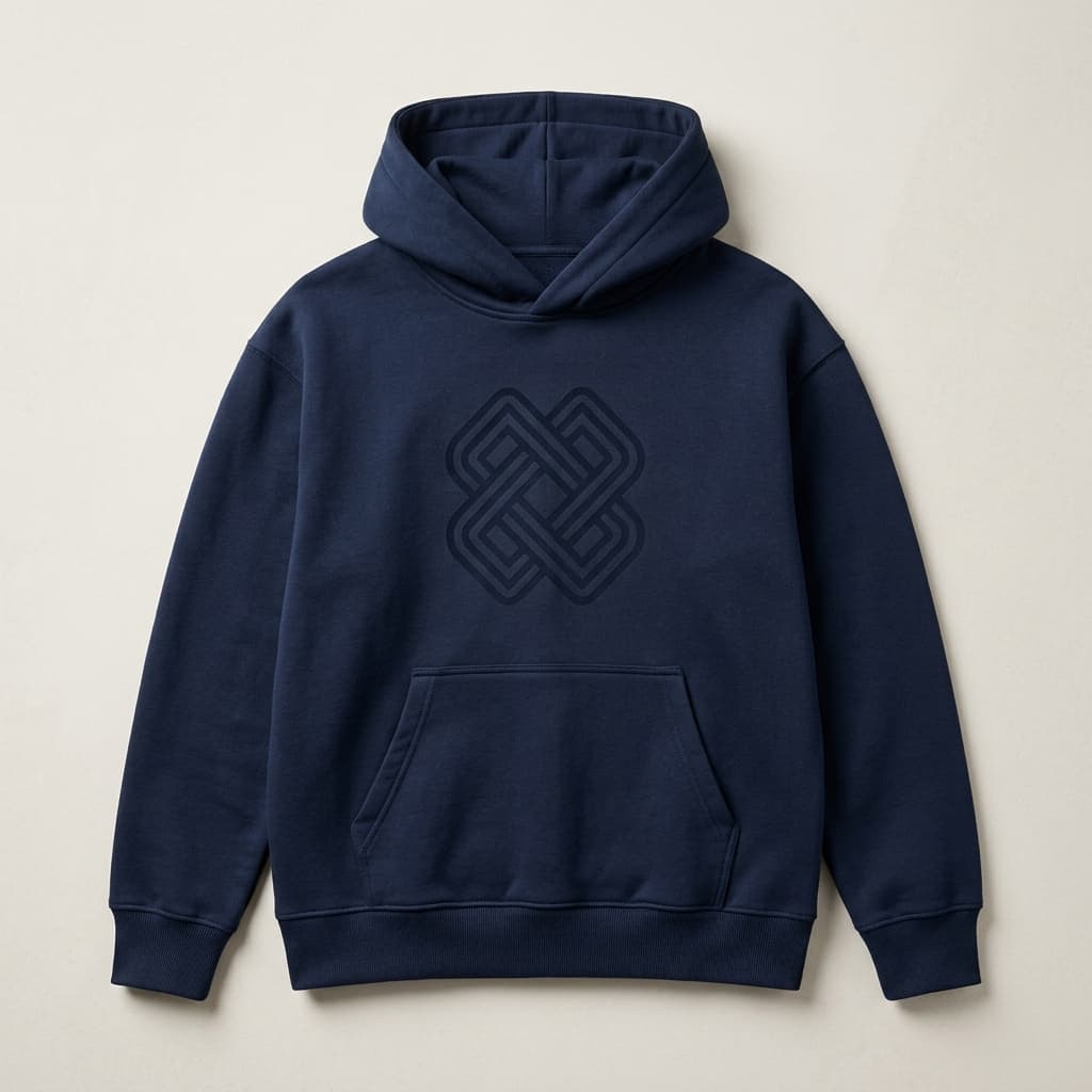 Hoodie »Čvor« — prednja strana, grafika čvora